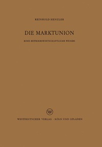 bokomslag Die Marktunion