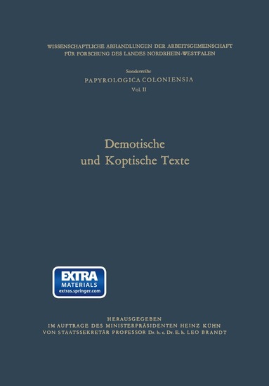 Leo (Hrsg.) Brandt - Demotische und Koptische Texte, Häftad
