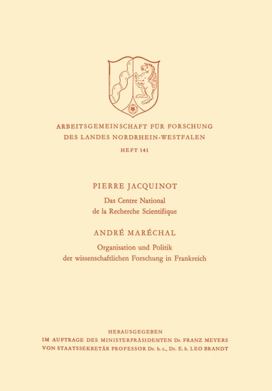 bokomslag Das Centre National de la Recherche Scientifique / Organisation und Politik der wissenschaftlichen Forschung in Frankreich