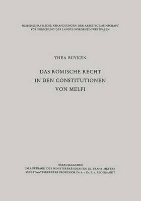 Das rmische Recht in den Constitutionen von Melfi 1