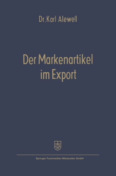 bokomslag Der Markenartikel im Export