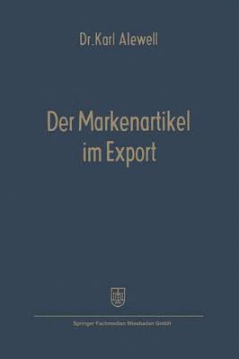 Der Markenartikel im Export