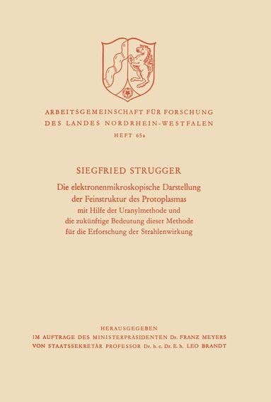 bokomslag Die elektronenmikroskopische Darstellung der Feinstruktur des Protoplasmas