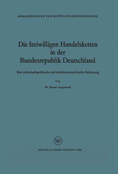bokomslag Die freiwilligen Handelsketten in der Bundesrepublik Deutschland