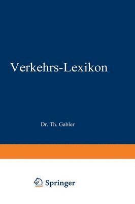 bokomslag Dr. Gablers Verkehrs-Lexikon