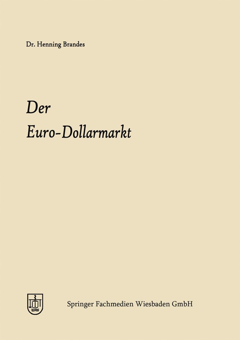 Der Euro-Dollarmarkt 1