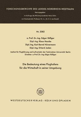 bokomslag Die Bedeutung eines Flughafens fr die Wirtschaft in seiner Umgebung