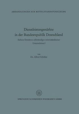 bokomslag Dienstleistungsmrkte in der Bundesrepublik Deutschland