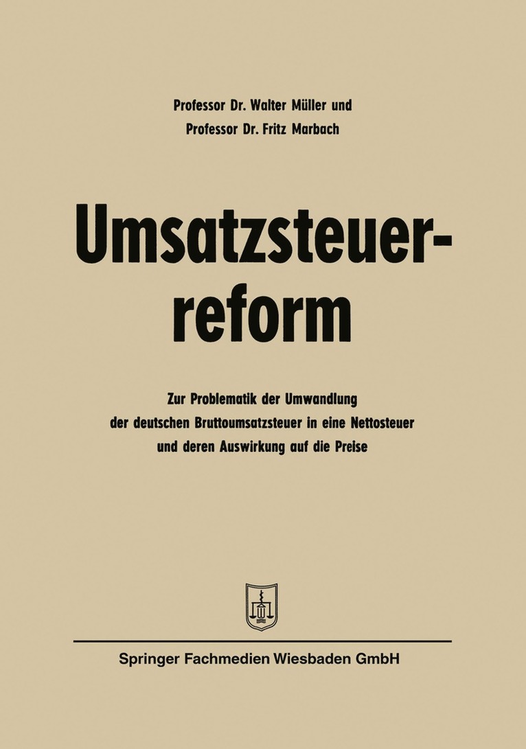 Umsatzsteuerreform 1