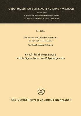 Einfluß der Thermofizierung auf die Eigenschaften von Polyestergewebe