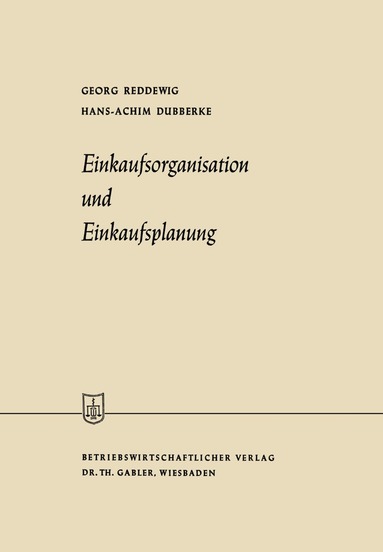 Georg Reddewig - Einkaufsorganisation und Einkaufsplanung, Häftad