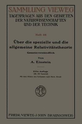Albert Einstein - Über die spezielle und die allgemeine Relativitätstheorie (Gemeinverständlich), Häftad
