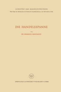 bokomslag Die Handelsspanne