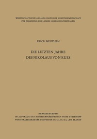 bokomslag Die letzten Jahre des Nikolaus von Kues