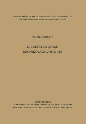 Die letzten Jahre des Nikolaus von Kues 1