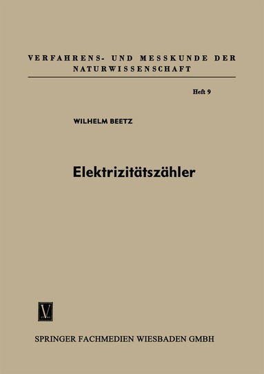 Wilhelm Beetz - Elektrizitätszähler, Häftad
