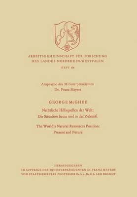 bokomslag Natürliche Hilfsquellen der Welt: Die Situation heute und in der Zukunft / The World's Natural Resources Position: Present and Future