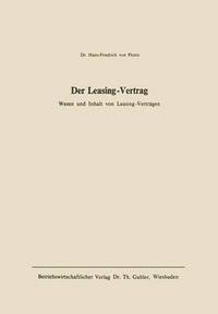 bokomslag Der Leasing-Vertrag