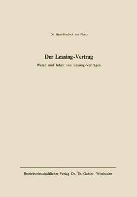 bokomslag Der Leasing-Vertrag