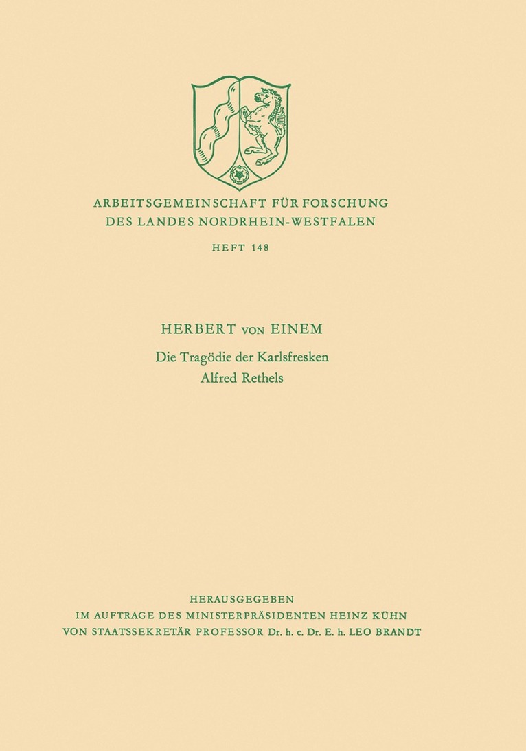 Herbert von Einem, Einem, Herbert ¿von¿ Einem - Die Tragödie der Karlsfresken Alfred Rethels, Häftad