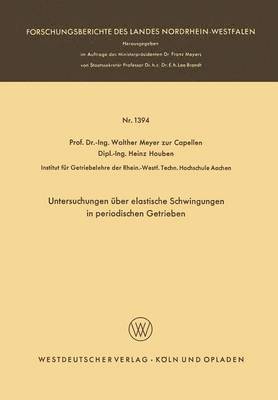 bokomslag Untersuchungen ber elastische Schwingungen in periodischen Getrieben