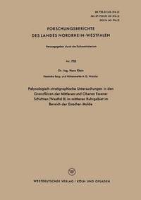 bokomslag Palynologisch-stratigraphische Untersuchungen in den Grenzflzen der Mittleren und Oberen Essener Schichten (Westfal B) im mittleren Ruhrgebiet im Bereich der Emscher-Mulde