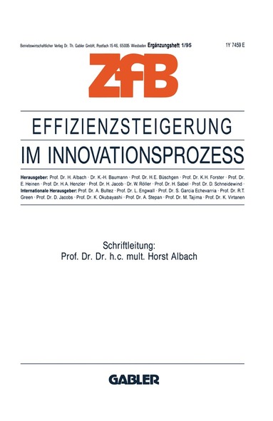 Horst Albach - Effizienzsteigerung im Innovationsprozeß, Häftad