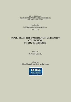 bokomslag Papyri from the Washington University Collection St. Louis, Missouri