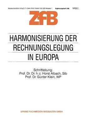 Harmonisierung der Rechnungslegung in Europa 1