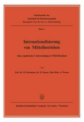 bokomslag Internationalisierung von Mittelbetrieben