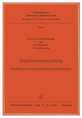 bokomslag Organisationsgestaltung