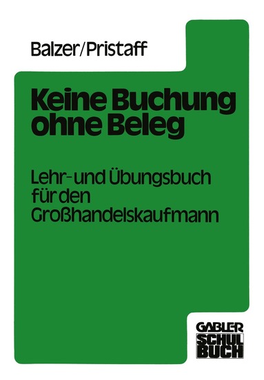 Karlheinz Balzer, Hansotto Pristaff - Keine Buchung ohne Beleg, Häftad
