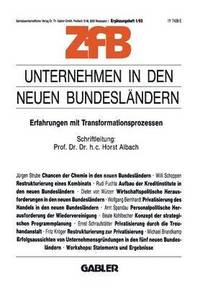 bokomslag Unternehmen in den neuen Bundesländern