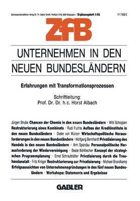 bokomslag Unternehmen in den neuen Bundesländern