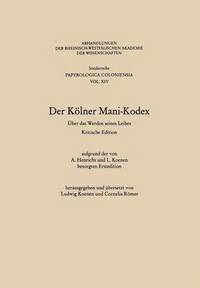 bokomslag Der Klner Mani-Kodex