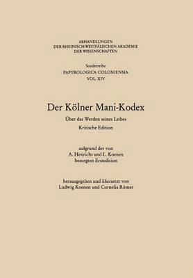 bokomslag Der Klner Mani-Kodex