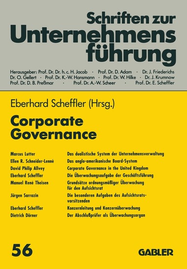 Eberhard Scheffler - Corporate Governance, Häftad