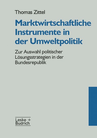 bokomslag Marktwirtschaftliche Instrumente in der Umweltpolitik