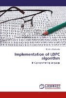 Implementation of LDPC algorithm 1