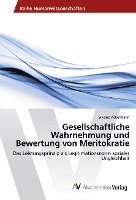 bokomslag Gesellschaftliche Wahrnehmung und Bewertung von Meritokratie