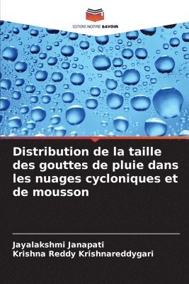 bokomslag Distribution de la taille des gouttes de pluie dans les nuages cycloniques et de mousson