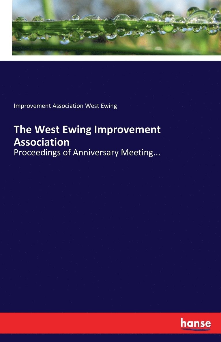 The West Ewing Improvement Association 1