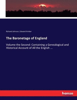 The Baronetage of England 1