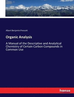 bokomslag Organic Analysis