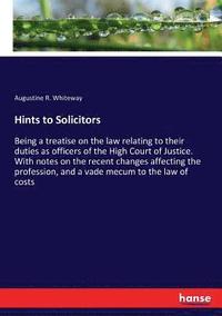 bokomslag Hints to Solicitors