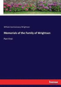 bokomslag Memorials of the Family of Wrightson
