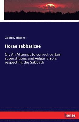 Horae sabbaticae 1