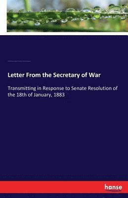 bokomslag Letter From the Secretary of War