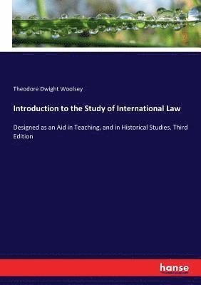 bokomslag Introduction to the Study of International Law