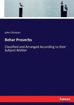 bokomslag Behar Proverbs